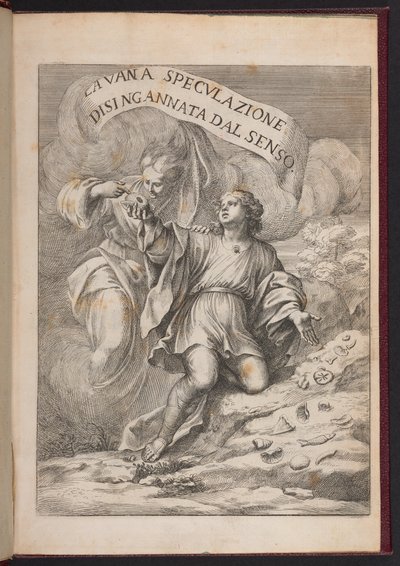 Página de "Vanas especulaciones desilusionadas por los sentidos. Carta de respuesta sobre los cuerpos marinos petrificados que se encuentran en diversos lugares terrestres" de Agostino Scilla