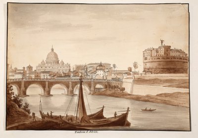 Tumba de Adriano, 1833 de Agostino Tofanelli