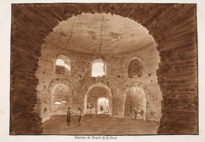 Interior del Templo de la Tos, 1833 de Agostino Tofanelli