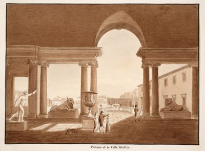 Pórtico de la Villa Medici, 1833 de Agostino Tofanelli