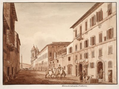 La Casa de Calímaco, Via Sistina, 1833 de Agostino Tofanelli