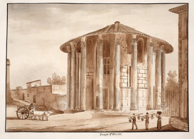 El Templo de Hércules Victor, 1833 de Agostino Tofanelli