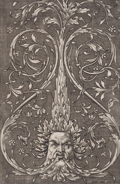 Panel ornamental, ca. 1514-36 de Agostino Veneziano