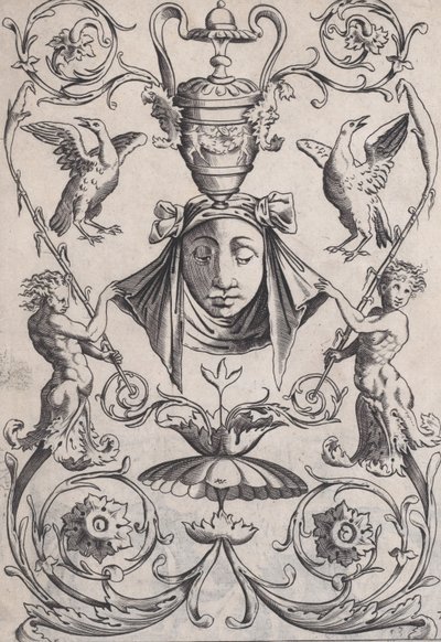 Panel ornamental, ca. 1514-36 de Agostino Veneziano