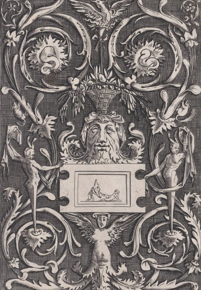Panel ornamental, ca. 1514-36 de Agostino Veneziano