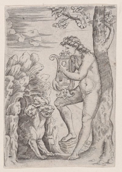 Orfeo, 1528 de Agostino Veneziano