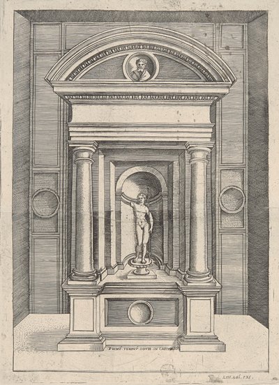 Primum Tenplum Iovis in Capitolio de Agostino Veneziano