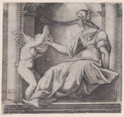Prudencia, 1516 de Agostino Veneziano