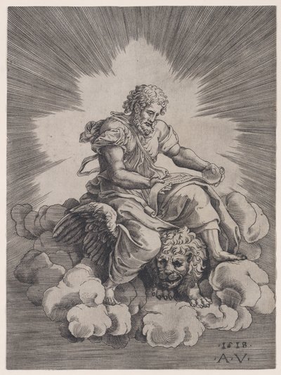 San Marcos, fechado 1518 de Agostino Veneziano
