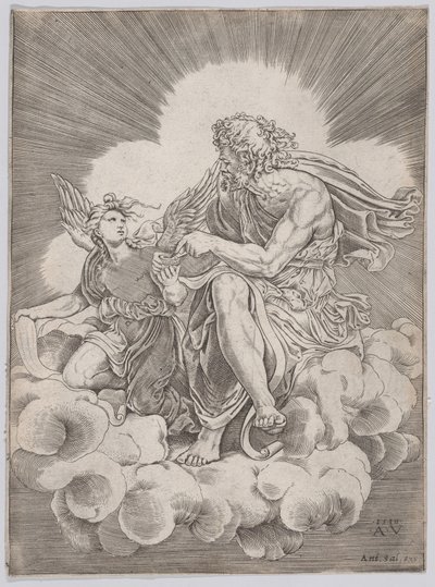 San Mateo, fechado 1518 de Agostino Veneziano