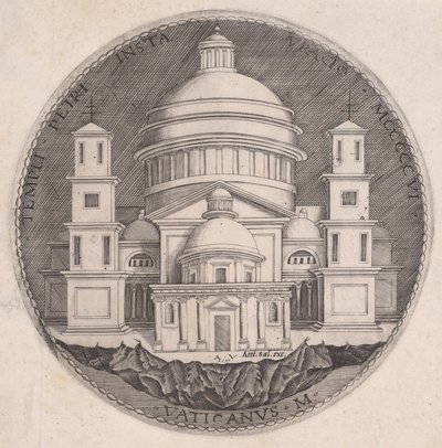 Basílica de San Pedro, fechada en 1517 de Agostino Veneziano
