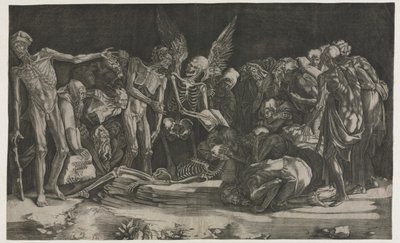 Skeletons, also known as Allegory of Death and Fame de Agostino Veneziano