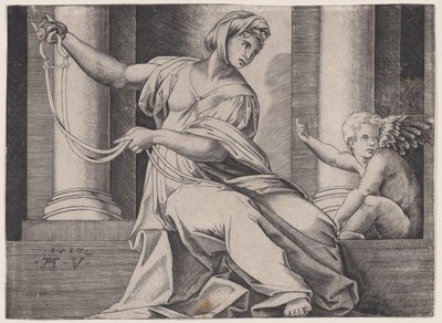 Templanza, datado 1517 de Agostino Veneziano