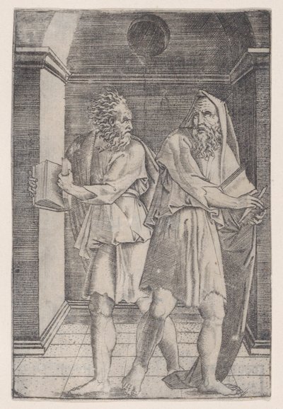 Los filósofos, ca. 1514-36 de Agostino Veneziano