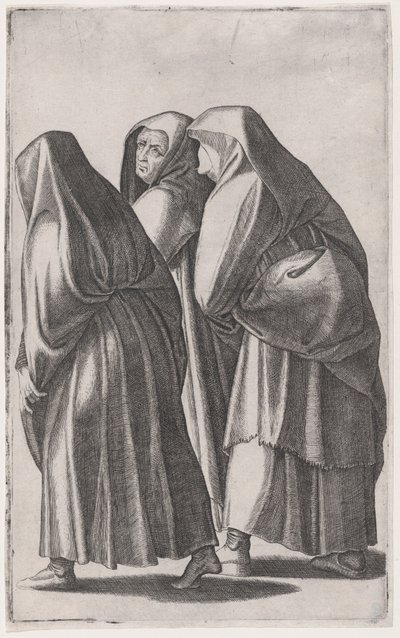 Las tres santas mujeres yendo al sepulcro de Agostino Veneziano