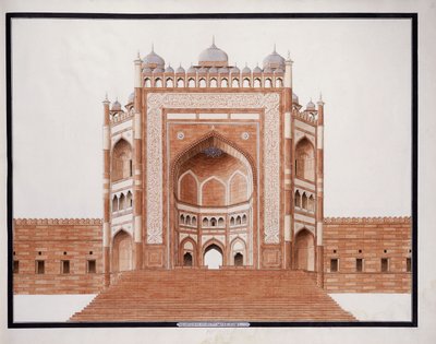 La Puerta en Futtypore, Sicri, c. 1815 de Agra School