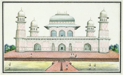 La Tumba de Itimad-Ud-Daula, cerca de Agra de Agra School