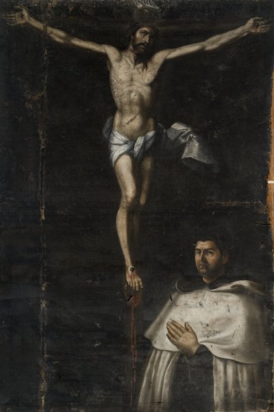Crucificado con San Juan de la Cruz de Agustín del Castillo