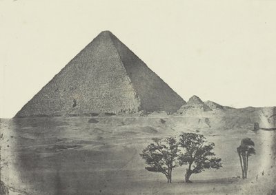 Pirámide de Keops, Egipto Medio, 1849-51, impreso 1852 de Aimé Rochas