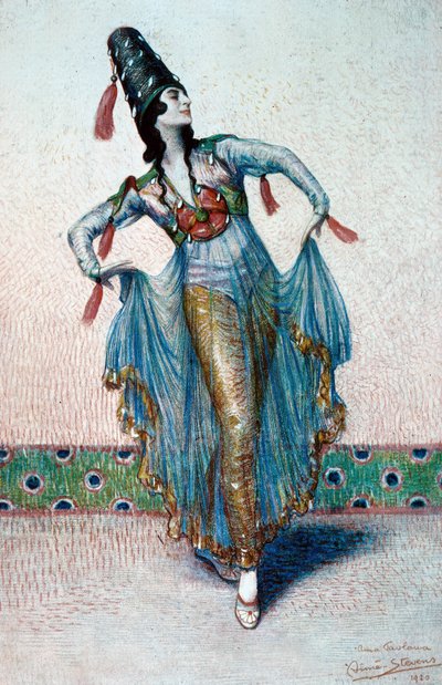 Retrato de Anna Pavlova Russiandancer de Aimé Stevens