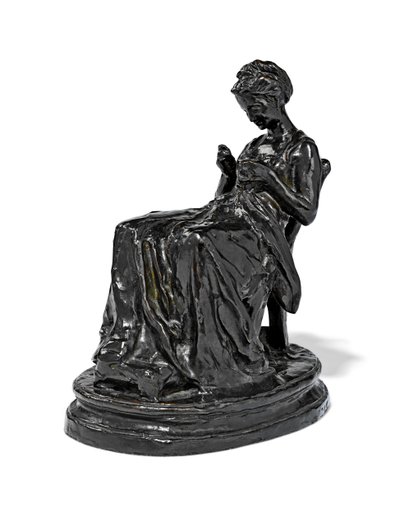 La Brodeuse, finales del siglo XIX - principios del siglo XX de Aime Jules Dalou