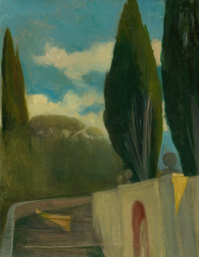 Campo, c.1890-98 (óleo sobre lienzo) de Akos Aranyossy