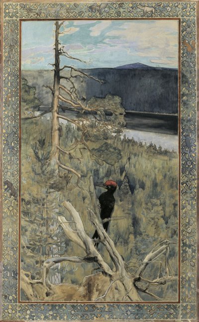 Gran Pájaro Carpintero Negro de Akseli Gallen-Kallela