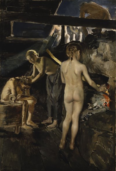 En la Sauna de Akseli Gallen-Kallela