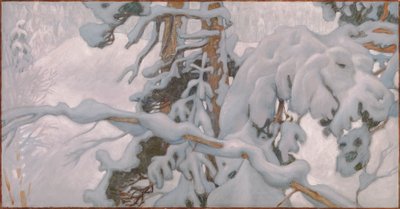 Invierno, estudio para los frescos del mausoleo Jusélius de Akseli Gallen-Kallela