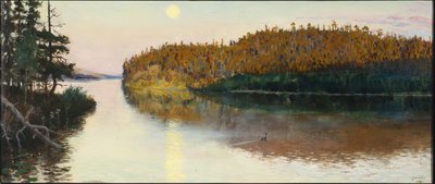 Paisaje en Kuhmo, 1890 de Akseli Gallen Kallela
