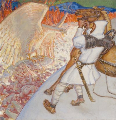 Lemminkäinen en el río de Tuonela, 1920 de Akseli Gallen Kallela