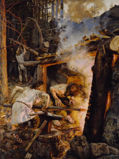 La forja del Sampo, 1893 de Akseli Gallen Kallela