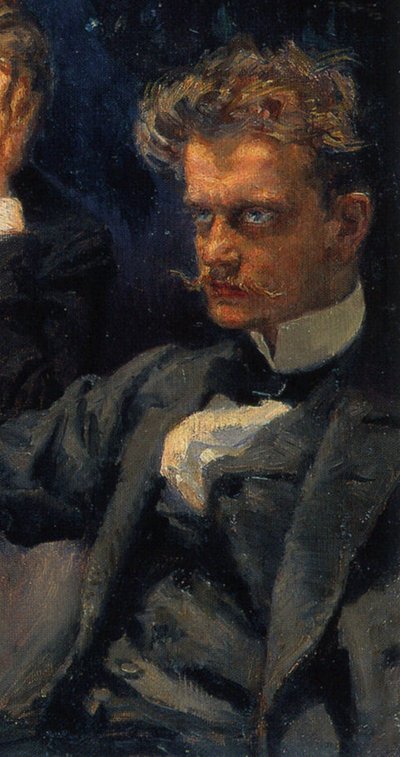 El Simposio, (detalle): Jean Sibelius, 1894 de Akseli Gallen Kallela
