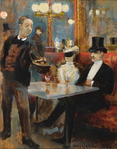 En un café de París de Akseli Valdemar Gallen-Kallela