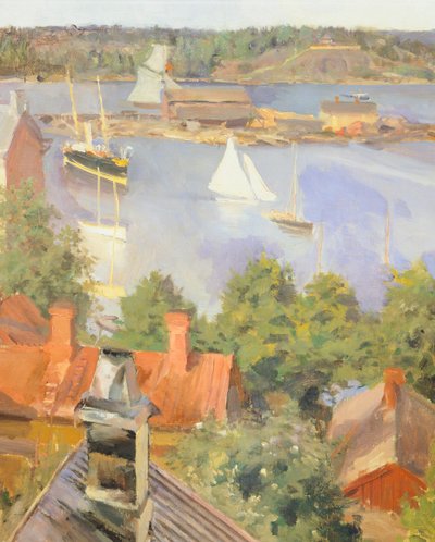 Puerto Norte, Helsinki por Akseli Gallen-Kallela, Finlandia Siglo XIX Detalle de Akseli Valdemar Gallen Kallela