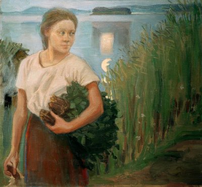 La chica de la sauna de Akseli Valdemar Gallen Kallela