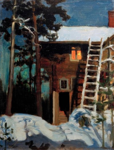 Kalela en invierno de Akseli Valdemar Gallen Kallela