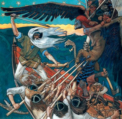 La defensa del Sampo, 1896 de Akseli Valdemar Gallen Kallela
