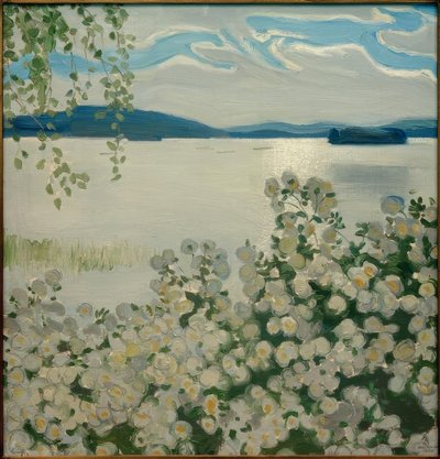 Rosas blancas de Akseli Valdemar Gallen Kallela