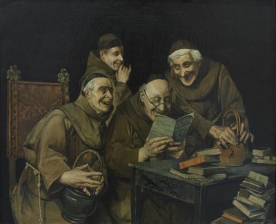 Los sacerdotes, Ali Akbar Mozayen ol dowleh (óleo sobre lienzo) de Al Dowleh Mozayen