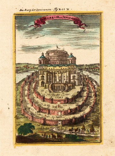 Fortaleza de Semiramis, 1719 de Alain Manesson Mallet