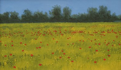 Campo amarillo con amapolas, 2002 de Alan Byrne