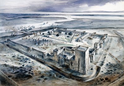 Castillo de Portchester, siglo XV, c. 1960s de Alan Ernest Sorrell