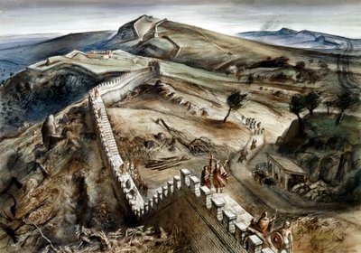 Walltown Crags, Muro de Adriano, siglo II, c1960s de Alan Ernest Sorrell