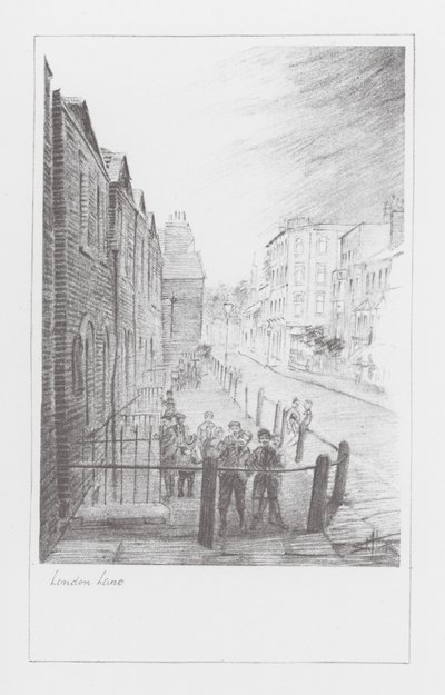 London Lanes: London Lane (litografía) de Alan Stapleton