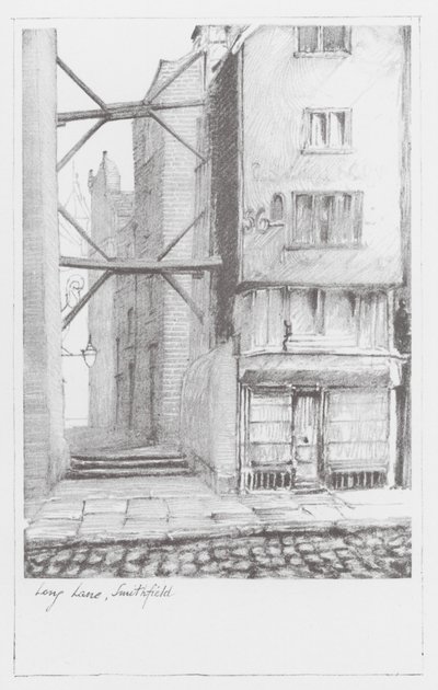 London Lanes: Long Lane, Smithfield (litografía) de Alan Stapleton