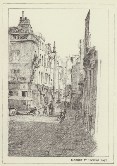 Calle del Mercado, mirando al este de Alan Stapleton
