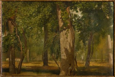 La madera (óleo sobre tabla) de Albano Lugli Carpi