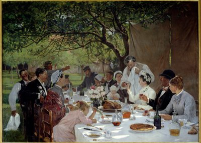 Banquete de bodas en Yport de Albert Auguste Fourie