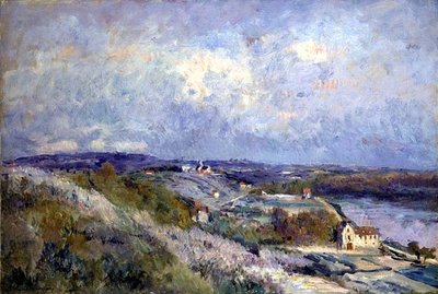 Las colinas de Herblay en primavera de Albert Charles Lebourg